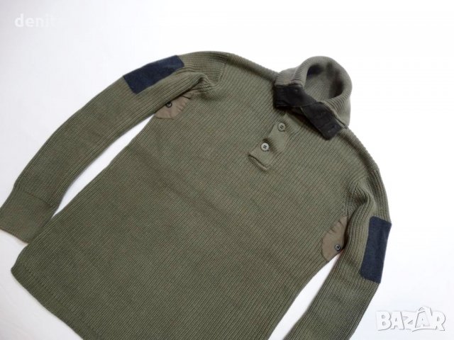 G-star Raw Hunt 1/2 Closure Knit Magma Green Мъжки Пуловер Size XL, снимка 5 - Пуловери - 23744151