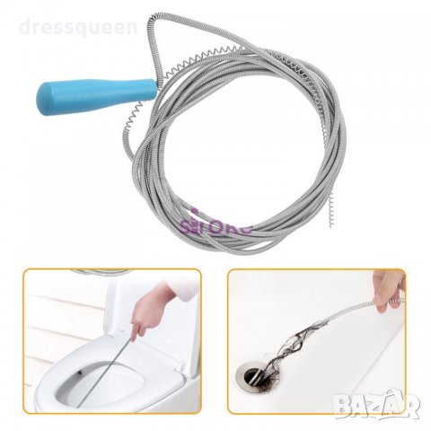 1802 Метална спирала за отпушване на канали 3 метра, снимка 2 - Други стоки за дома - 23495756