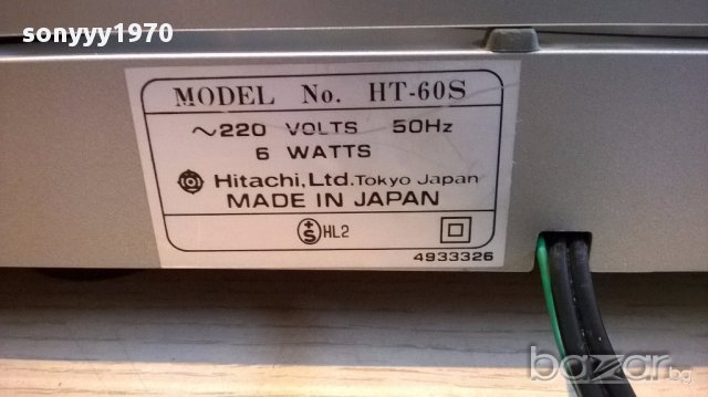 ПОРЪЧАН//SOLD-Hitachi ht-60s turnable photo sensor-made in japan-внос швеицария, снимка 6 - Ресийвъри, усилватели, смесителни пултове - 14166825