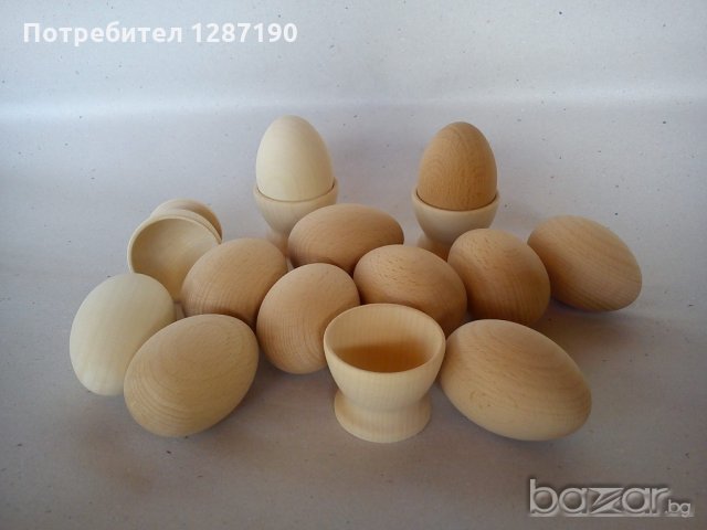 Дървени яйца, снимка 1 - Други - 20779242