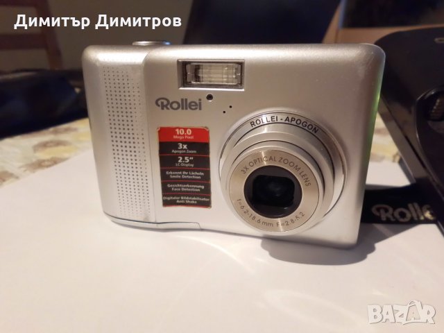 Цифров фотоапарат " Rollei compactline 130" + зарядно + 4 батерии