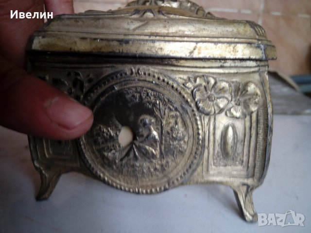 посребрена метална кутия арт деко, снимка 7 - Антикварни и старинни предмети - 21820464