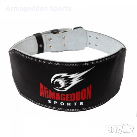 Кожен фитнес колан 15 см Armageddon Sports, снимка 3 - Спортна екипировка - 22239882