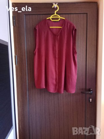 топ цвят бордо на точки, снимка 1