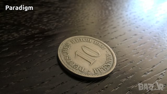 Райх монета - Германия - 10 пфенига | 1901г.; серия F