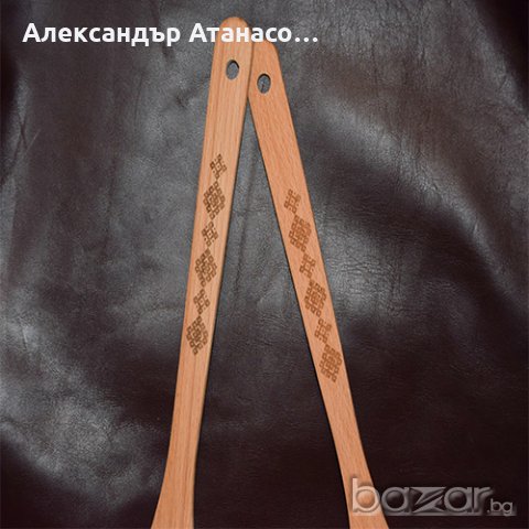 Гравирана кухненска дъска за рязане и два броя прибори от дърво , снимка 4 - Подаръци за юбилей - 21274752