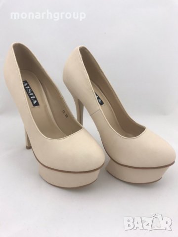 Дамски обувки Amelia-Beige, снимка 5 - Дамски обувки на ток - 25440007
