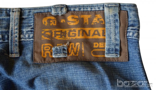 G-STAR RAW DENIM TRASH ELWOOD мъжки дънки сини размер 30, дължина 34 100% памук, снимка 3 - Дънки - 13121942