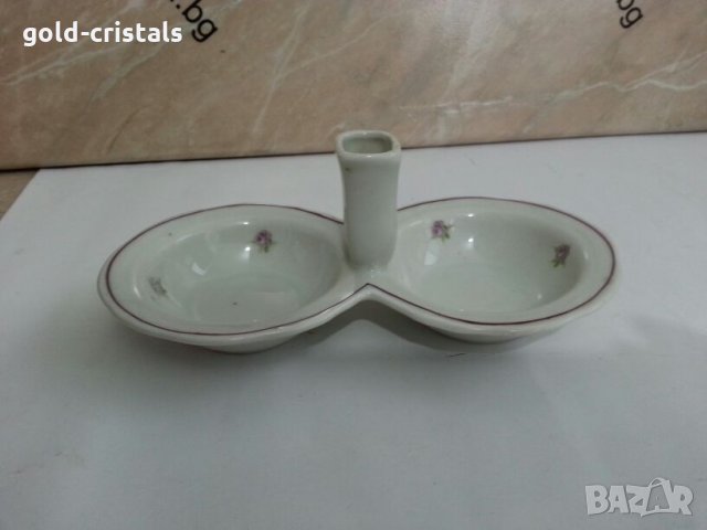 Стар български порцелан солница 