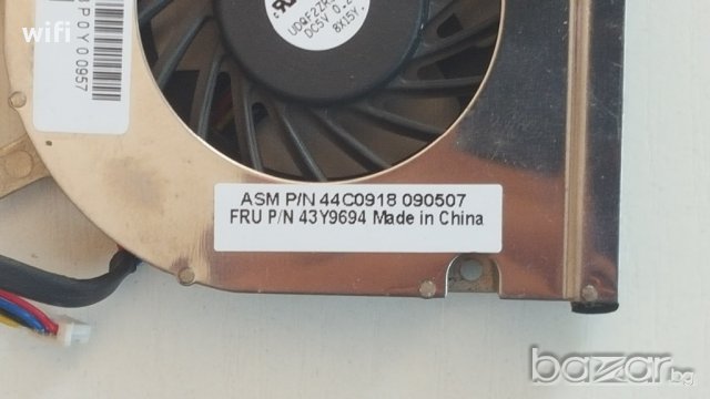 Нов пълен комплект за охлаждане на процесор за Lenovo ThinkPad SL500, снимка 3 - Процесори - 11457518