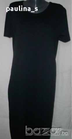 Елегантна черна рокля "Marks & Specer" / еластична черна рокля / голям размер