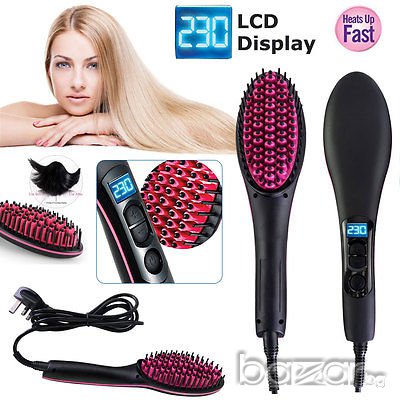 Топ оферта! Нова електрическа четка за изправяне на всякакъв вид коса , снимка 7 - Аксесоари за коса - 17758519