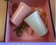 Комплект за кафе или чай със златен декор, снимка 1 - Чаши - 21022873