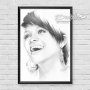 Портрет с молив "Риана", снимка 1 - Картини - 21079947