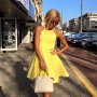 Дамска рокля в жълто, снимка 1 - Рокли - 23405157
