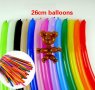 10 бр цветни дълги тънки балони латекс за моделиране извиване оформяне на фигурки моделиращи Невада, снимка 1 - Фигурки - 18596855