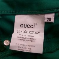 Зелени дънки Гучи Gucci, снимка 6 - Дънки - 21275114