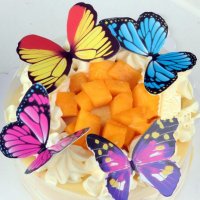 10 бр картонени пеперуди топер за декорация и украса торта мъфини и други, снимка 2 - Декорация за дома - 18835041