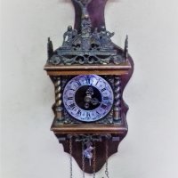 Холандски стенен часовник, снимка 7 - Антикварни и старинни предмети - 25789344