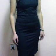 Класическа малка черна рокля изчистен дизайн с цепка отзад вечерна официална рокля бална черна рокля, снимка 9 - Рокли - 14255073