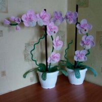 Орхидея от мъниста, снимка 15 - Декорация за дома - 16986339