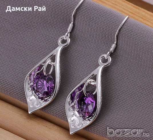 Сребърни обеци 020, снимка 1