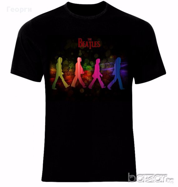  The Beatles Rock Abbey Road Silhouette Тениска Мъжка/Дамска S до 2XL, снимка 1