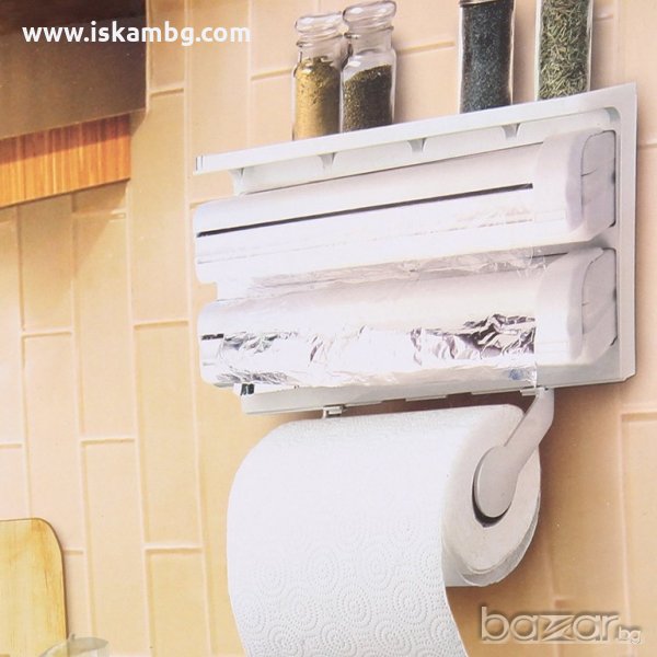 Кухненски диспенсър за хартия и фолио - код 1865, снимка 1