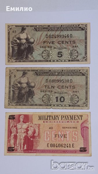 MPC.USA MILITARY PAYMENT CERTIFICATE  SERIES 481 & 692, снимка 1