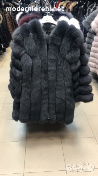 Дамско дълго палто от естествена лисица код 69, снимка 1