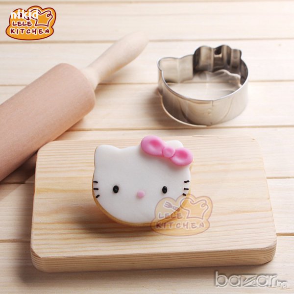 Hello Kitty Коте Кити метална форма резец за сладки бисквитки фондан украса, снимка 1
