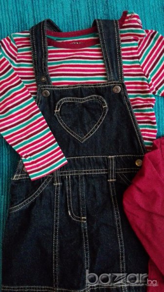 Бебешка рокля / сукман + две блузи с дълъг ръкав Lupilu, снимка 1