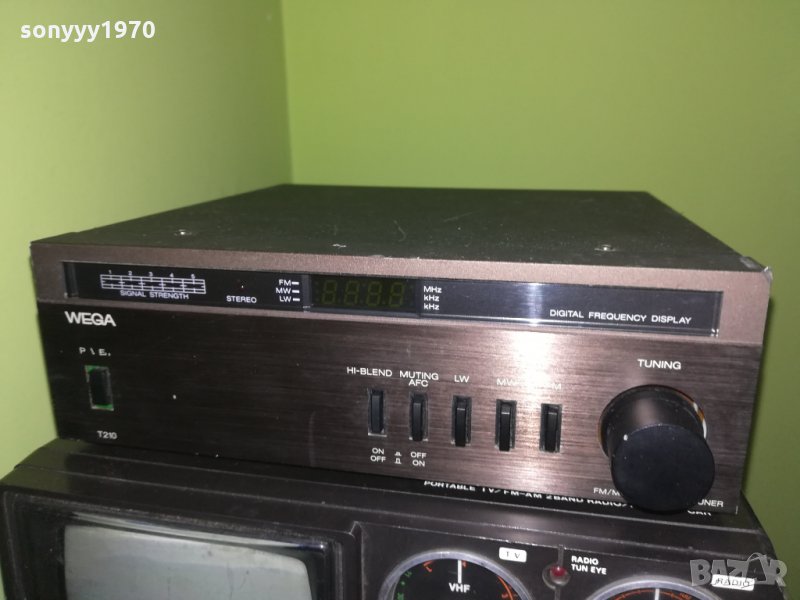 wega t210 stereo tuner-west germany-внос швеицария, снимка 1