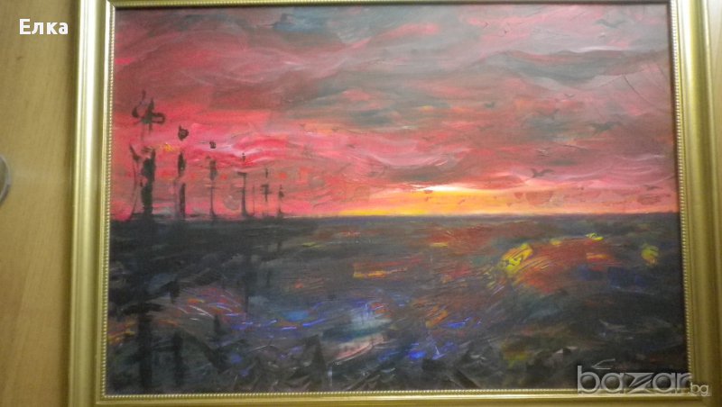 картина "На зазоряване", снимка 1