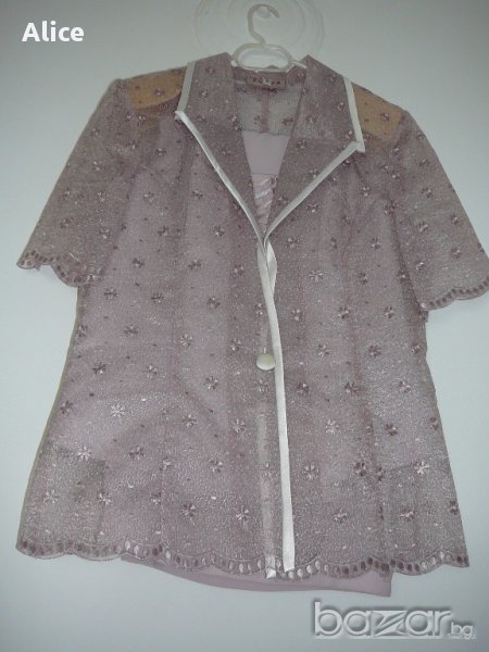 Бутиков летен костюм от 3 части с панталон - размер М, снимка 1