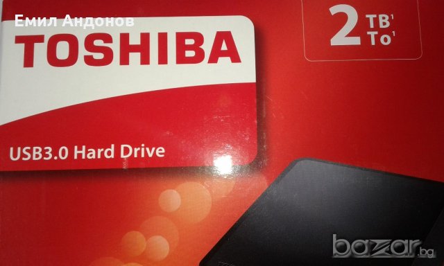 Външен хард диск Tohiba Canvio for Desktop 3.5", 2TB, USB 3.0, снимка 1 - Външни хард дискове - 18413289