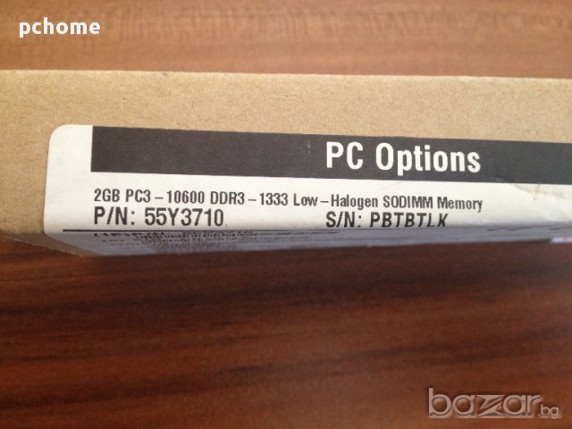 Нова рам памет 2GB PC3-10600 DDR3-1333 Low-Halogen, снимка 2 - RAM памет - 14055112