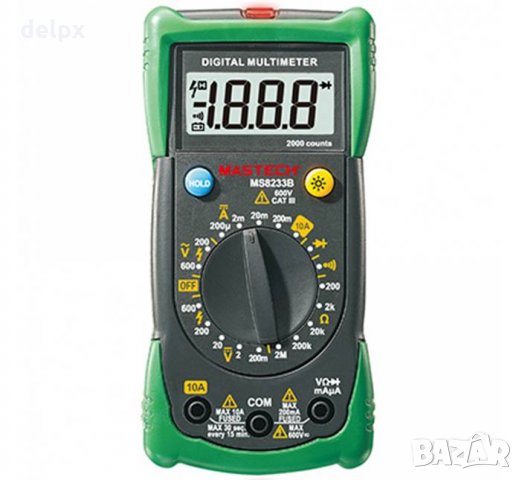 Мултицет със зумер MASTECH MS8233B VAC/VDC | ADC | OHM | NCV