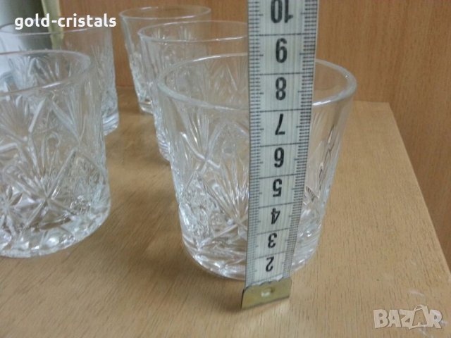  кристални чаши , снимка 4 - Антикварни и старинни предмети - 24766364