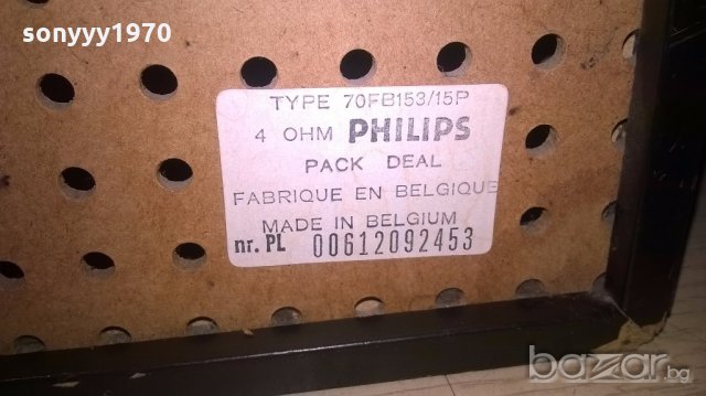 philips-made in belgium-тонколони-46х24х18см-внос швеицария, снимка 11 - Тонколони - 18557862