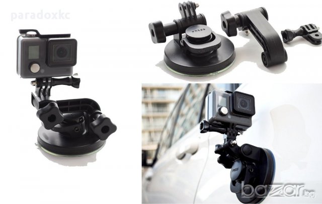 Вакуум стойка suction cup Premium Version за монтаж на екшън камери, снимка 3 - Камери - 16473323