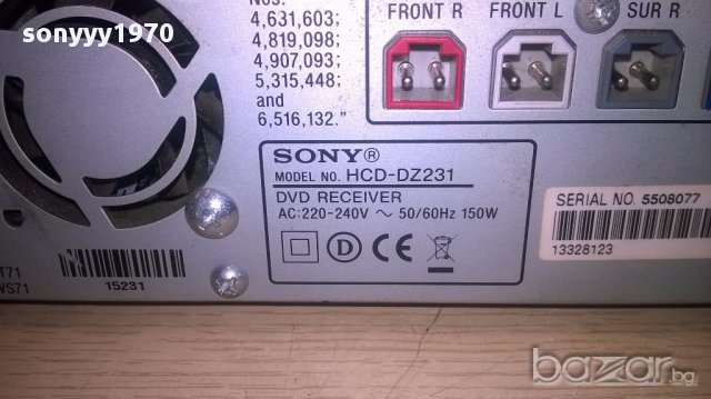 sony dvd amplifier/tuner/hdmi 6 канала-внос швеицария, снимка 11 - Ресийвъри, усилватели, смесителни пултове - 16073623
