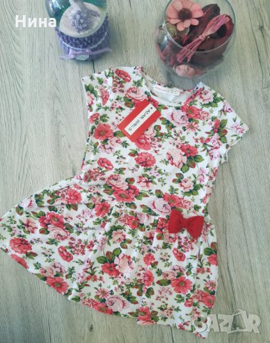 Рокля на цветя, снимка 3 - Детски рокли и поли - 25658863