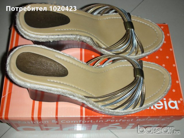 НОВИ Летни чехли на платформа, снимка 4 - Чехли - 10788568