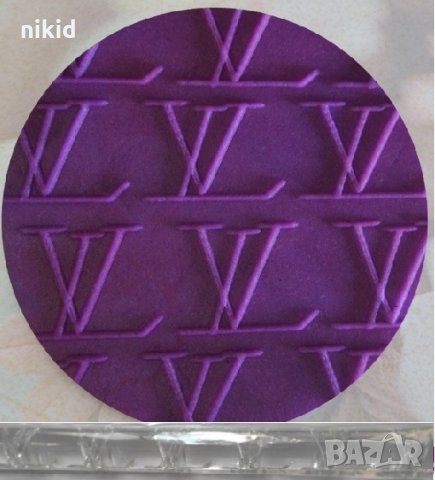 Луи Вюитон Louis Vuitton lv Прозрачна релефна текстурна точилка за фондан украса