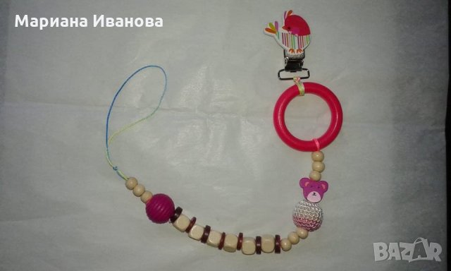 клипс за биберон - залъгалка, снимка 3 - Прибори, съдове, шишета и биберони - 22360217