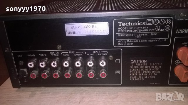 technics su-v303 stereo amplifier made in japan-внос швеицария, снимка 15 - Ресийвъри, усилватели, смесителни пултове - 21759932