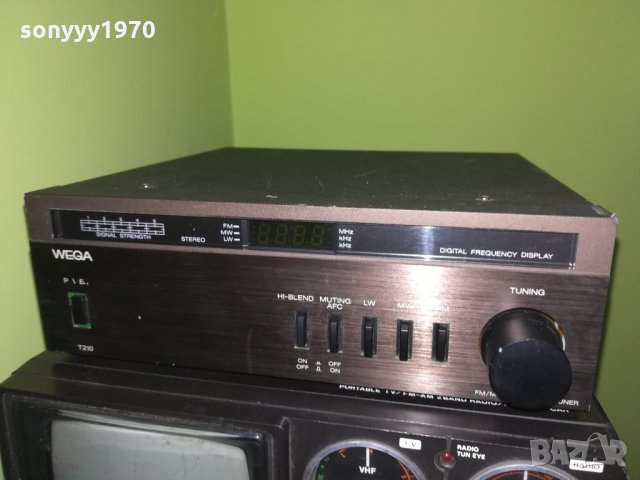 wega t210 stereo tuner-west germany-внос швеицария