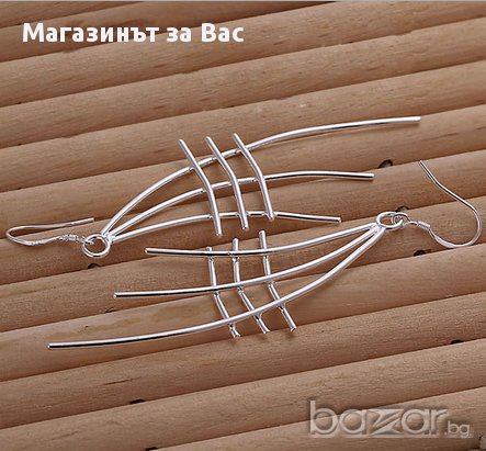 Нестандартни сребърни обеци, снимка 3 - Обеци - 8496288