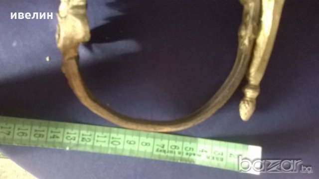 стара барокова закачалка от бронз, снимка 7 - Антикварни и старинни предмети - 20119305